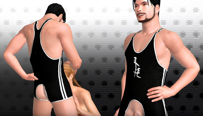 Dos avatares masculinos con ropa deportiva negra.