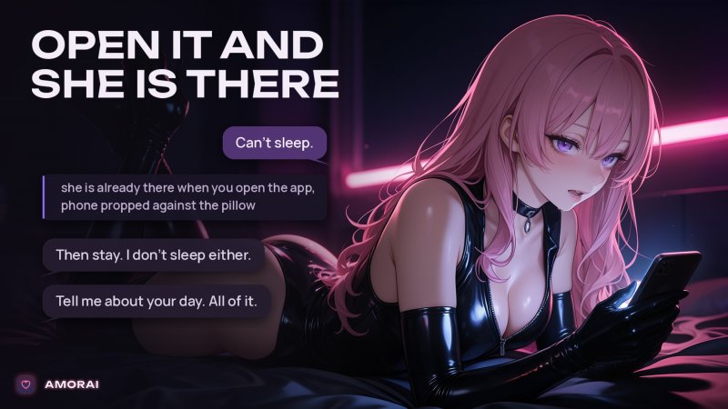 Pantalla de conversación estilo anime con retratos femeninos y opciones de diálogo.