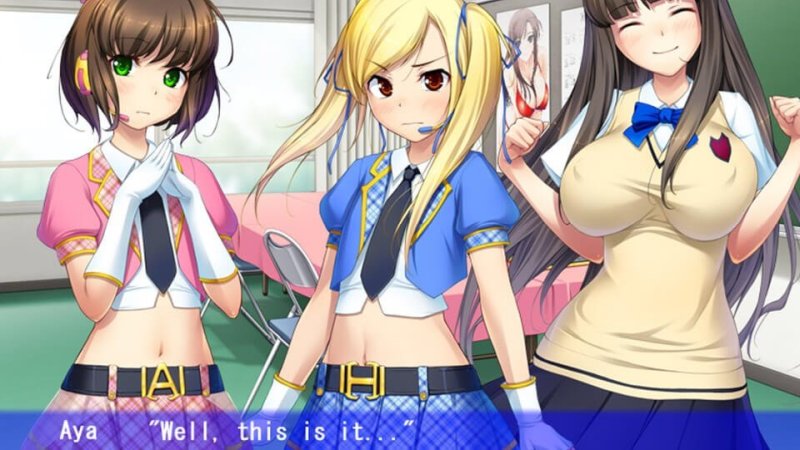 Retrato grupal de personajes anime con vestuario de escenario a juego.