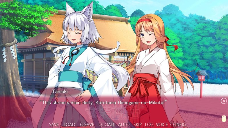 Dos personajes anime en un pueblo colorido.