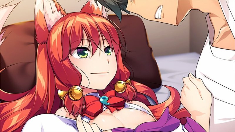Personaje anime ilustrado durante una escena de diálogo.